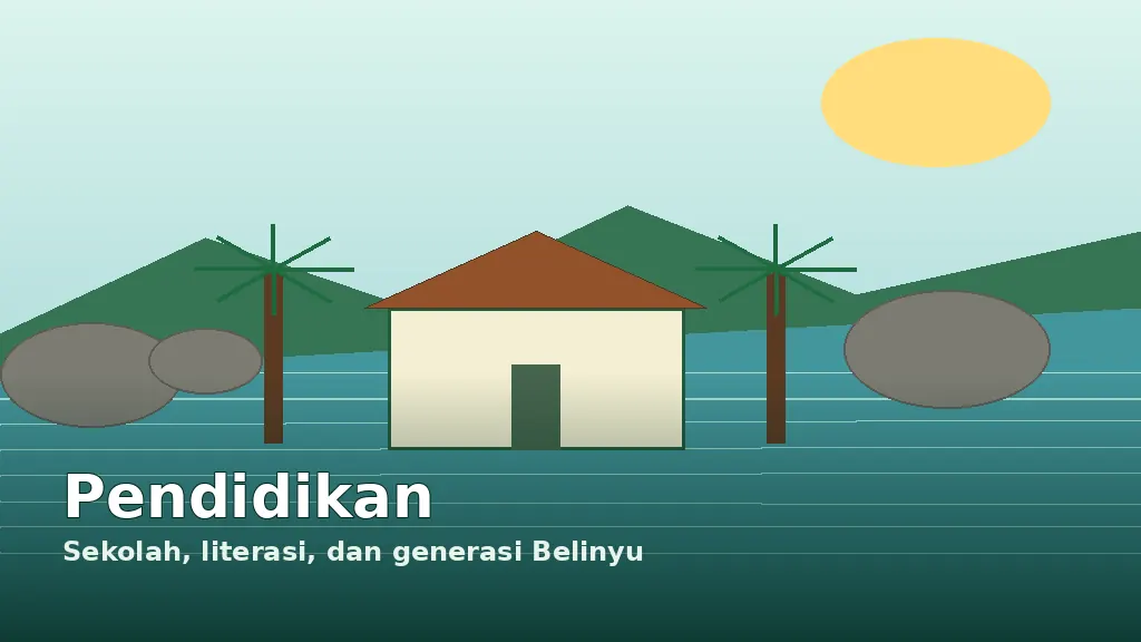 Ilustrasi Pertanian & wisata bahari dan budaya lokal dan UMKM Kelurahan Belinyu