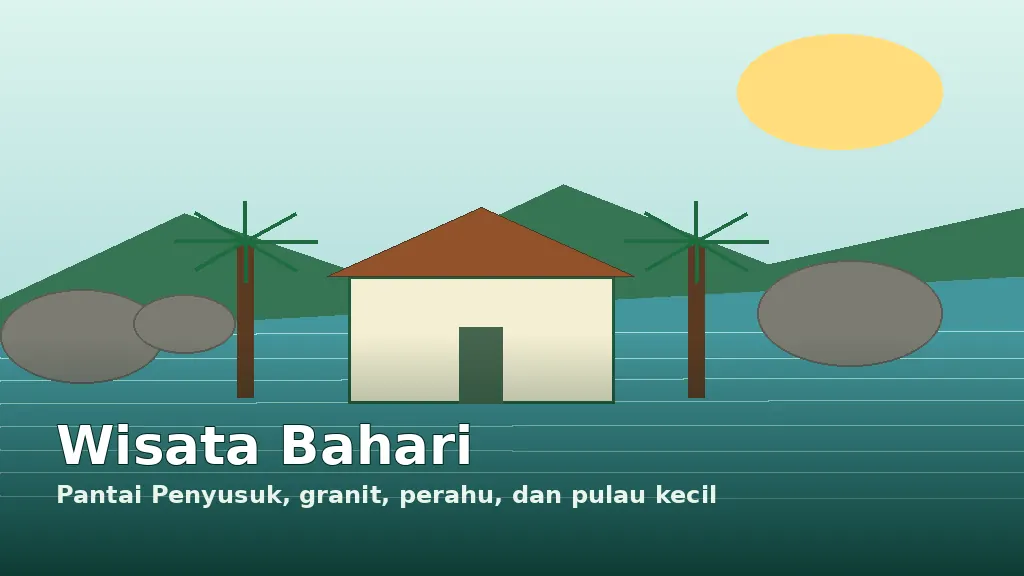 Ilustrasi Wisata Bahari dan Ekonomi Kreatif Belinyu